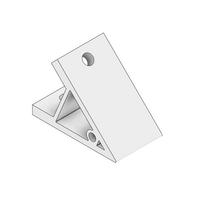 MODULAR SOLUTIONS ANGLE BRACKET 45MM WIDE 45 DEGREES HARDWARE NOT INCLUDED